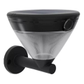 Philips - Lampada solare da parete a LED con sensore KYNA LED/3,8W/3,7V 800 mAh 2700K IP44 nera