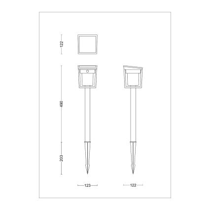 Philips - Lampada solare LED con sensore BLAISE LED/1,5W/3,7V 3000K IP44