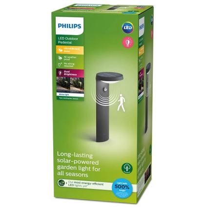 Philips - Lampada solare LED con sensore LED/1,2W/4V 3000K IP44