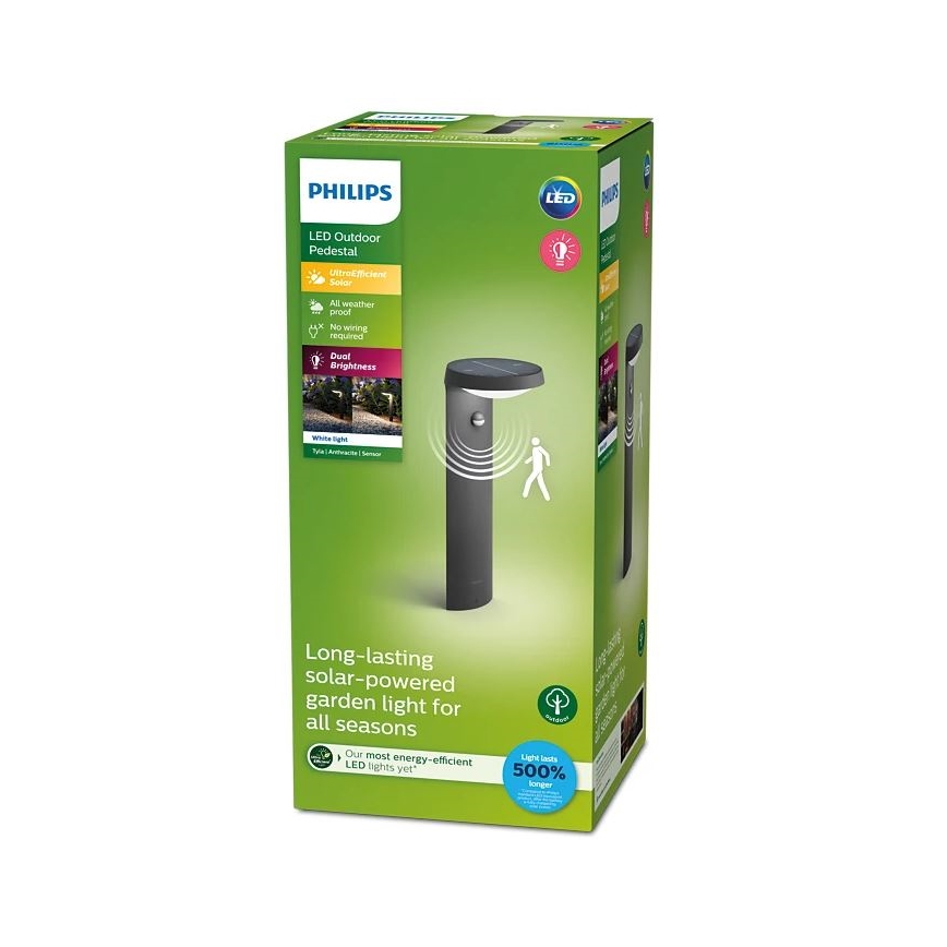 Philips - Lampada solare LED con sensore LED/1,2W/4V 3000K IP44
