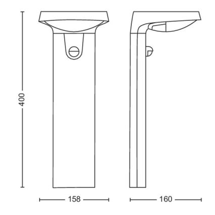 Philips - Lampada solare LED con sensore LED/1,2W/4V 3000K IP44