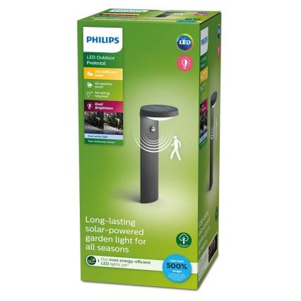 Philips - Lampada solare LED con sensore LED/1,2W/4V 1800 mAh 4000K IP44