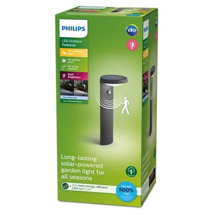 Philips - Lampada solare LED con sensore LED/1,2W/4V 4000K IP44