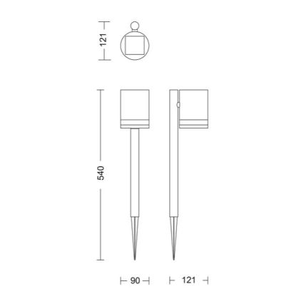 Philips - Lampada solare LED FYCE LED/1,5W/3,7V IP44