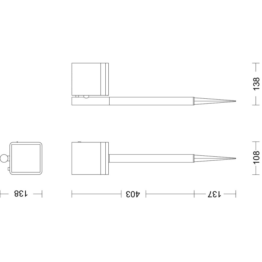 Philips - Lampada solare LED VIRONA LED/1,8W/3,7V 2700K IP44