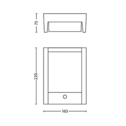 Philips - LED Applique da esterno con sensore ARBOUR LED/3,8W/230V IP44