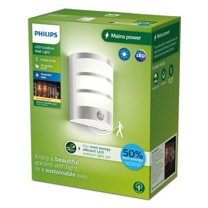 Philips - LED Applique da esterno con sensore PYTHON LED/3,8W/230V IP44