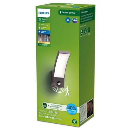 Philips - LED Applique da esterno con sensore SPLAY LED/3,8W/230V IP44