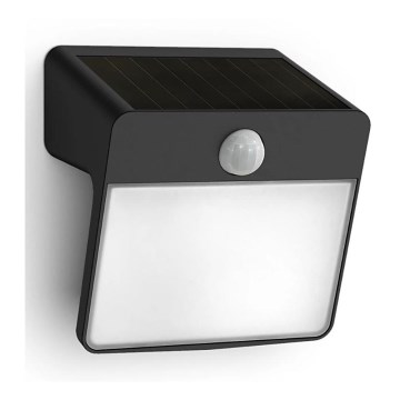 Philips - LED Applique solare con sensore di movimento e crepuscolare YARIXA LED/2,2W/3,7V 600 mAh IP44