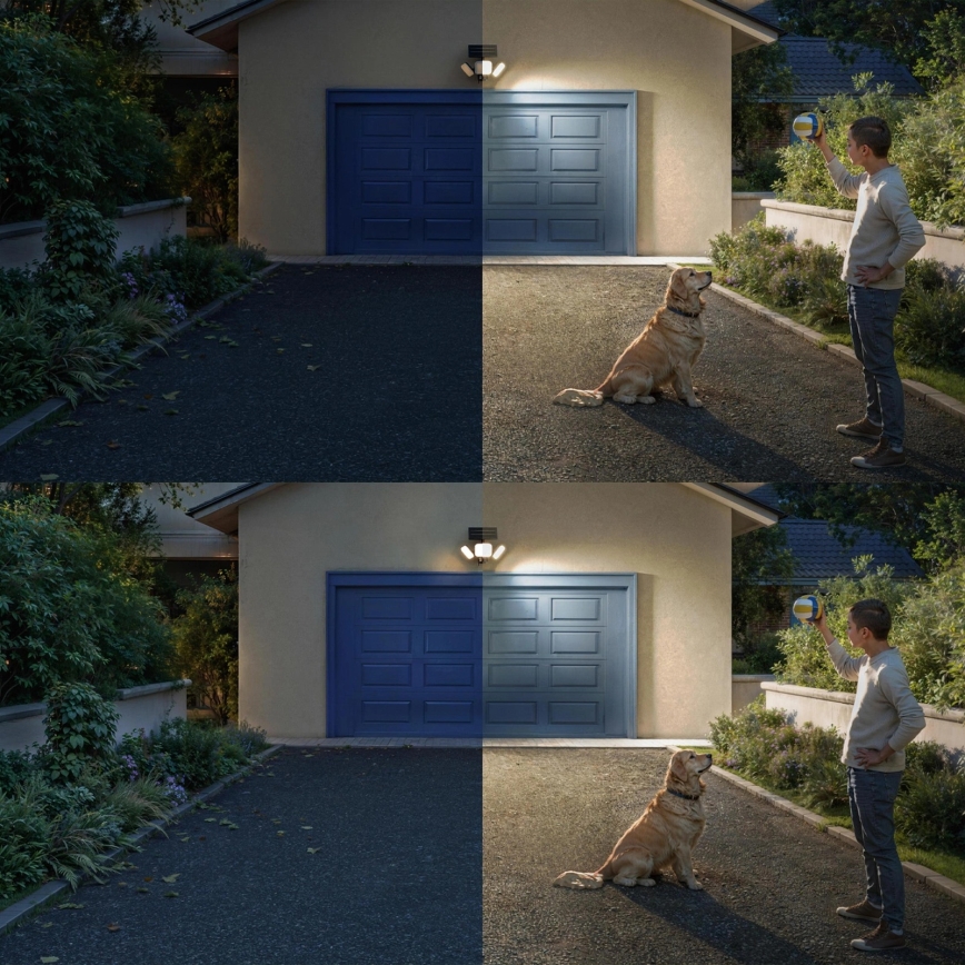 Philips - Applique solare da parete a LED con sensore ZYREN LED/24,5W/3,7V 2600 mAh 3000K IP65