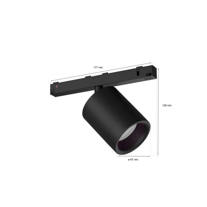 Maytoni Faretto per sistema binario in alluminio dal design moderno