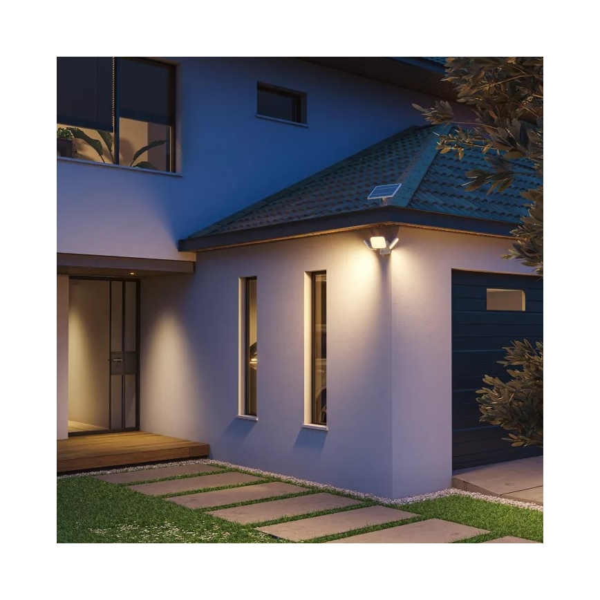 Philips - Applique solare a LED con sensore ZYREN LED/24,5W/3,7V 2600 mAh 3000K IP65 bianco