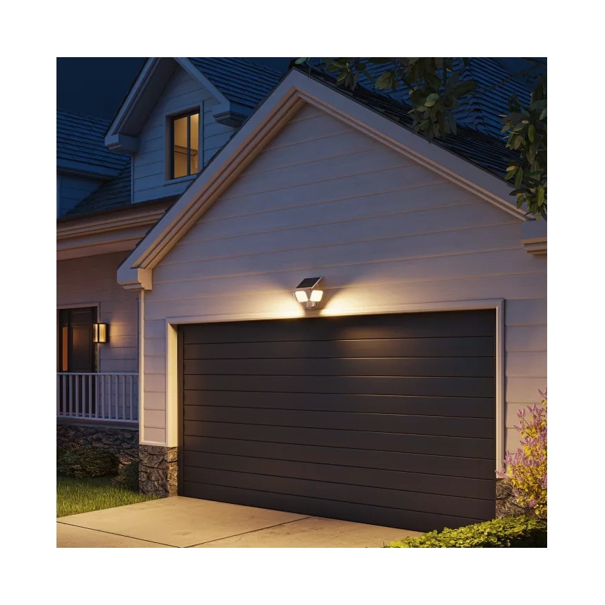 Philips - Applique solare a LED con sensore ZYREN LED/24,5W/3,7V 2600 mAh 3000K IP65 bianco