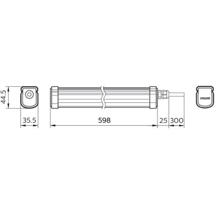 Philips - LED Luce per impieghi gravosi PROJECTLINE LED/17W/230V IP65