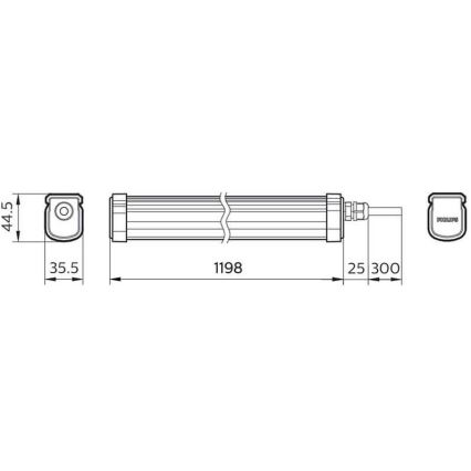 Philips - LED Luce per impieghi gravosi PROJECTLINE LED/34W/230V IP65