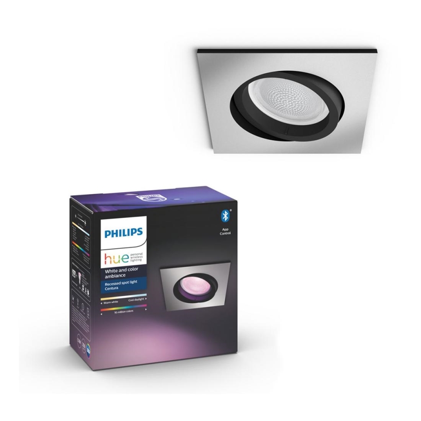 Philips - LED RGB Lampada da incasso Hue CENTURA 1xGU10/5.7W/230V