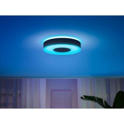 Philips - Plafoniera LED RGB dimmerabile Hue INFUSE LED/33,5W/230V 2000-6500K Ø 381 mm nera