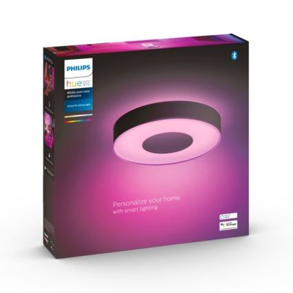 Philips - Plafoniera LED RGB dimmerabile Hue INFUSE LED/33,5W/230V 2000-6500K Ø 381 mm nera