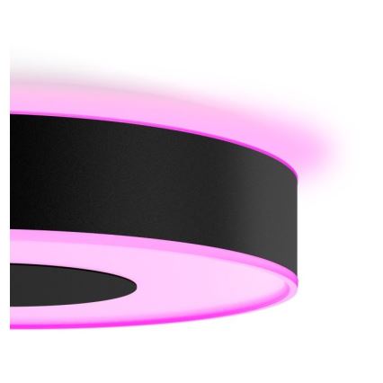 Philips - Plafoniera dimmerabile LED RGB Hue INFUSE LED/52,5W/230V 2000-6500K Ø 425 mm nera
