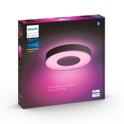 Philips - Plafoniera dimmerabile LED RGB Hue INFUSE LED/52,5W/230V 2000-6500K Ø 425 mm nera