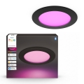 Philips - LED RGBW Dimmerabile faretto da incasso per bagno Hue SLIM LED/12W/230V 1000-20000K nero IP44