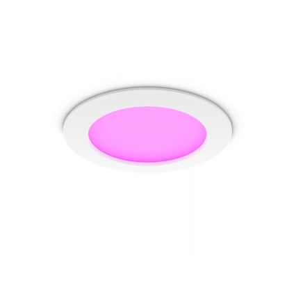 Philips - LED RGBW dimmerabile plafoniera da incasso per bagno Hue SLIM LED/12W/230V 1000-20000K bianca IP44