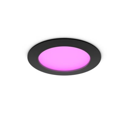 Philips - LED RGBW Dimmerabile faretto da incasso per bagno Hue SLIM LED/12W/230V 1000-20000K nero IP44