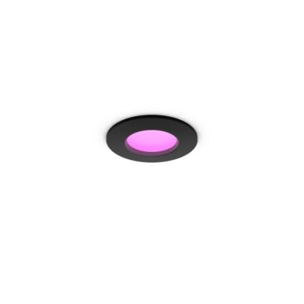 Philips - LED RGBW dimmerabile lampada da incasso per bagno Hue SLIM LED/8,3W/230V 1000-20000K nero P44