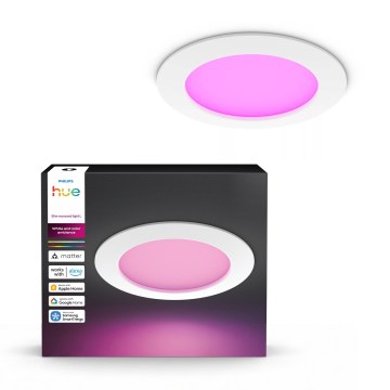 Philips - LED RGBW dimmerabile plafoniera da incasso per bagno Hue SLIM LED/12W/230V 1000-20000K bianca IP44