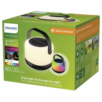 Philips - LED RGBW Dimmerabile solare portatile lampada ALULA LED/1,2W/5V 1200 mAh IP44