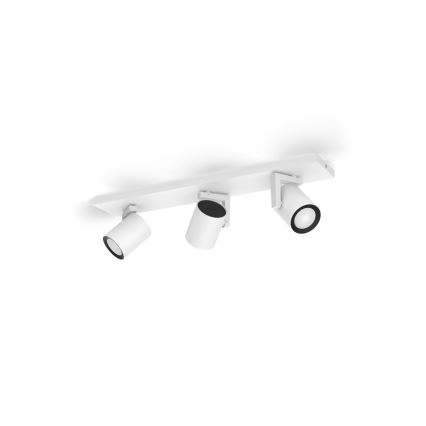 Philips - LED RGBW Faretto dimmerabile Hue ARGENTA 3xGU10/4,2W/230V 2000-6500K