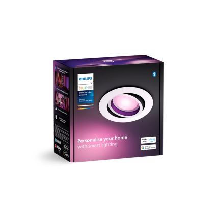 Philips - LED RGBW Lampada da incasso dimmerabile Hue CENTURA 1xGU10/4,2W/230V 2000-6500K