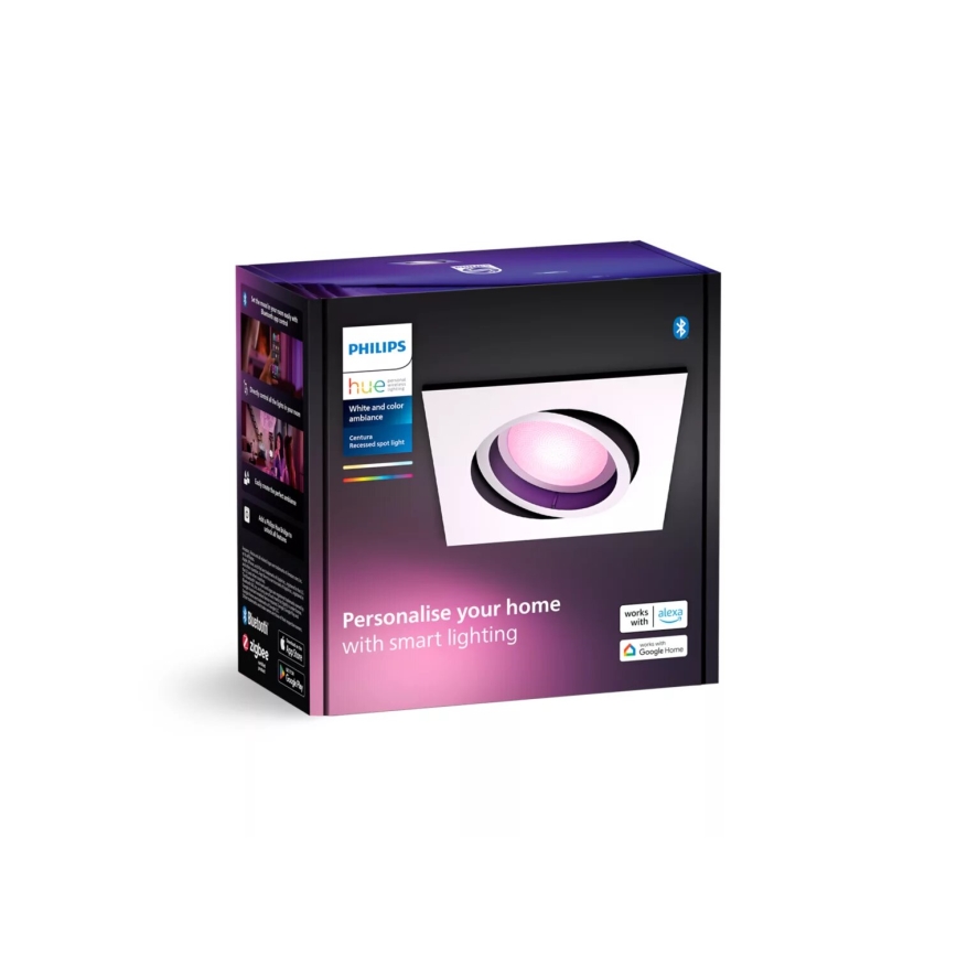 Philips - LED RGBW Lampada da incasso dimmerabile Hue CENTURA 1xGU10/4,2W/230V 2000-6500K