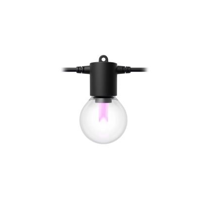Philips - Catena luminosa estendibile LED RGBW dimmerabile da esterno Hue FESTAVIA 10xLED 7m IP65