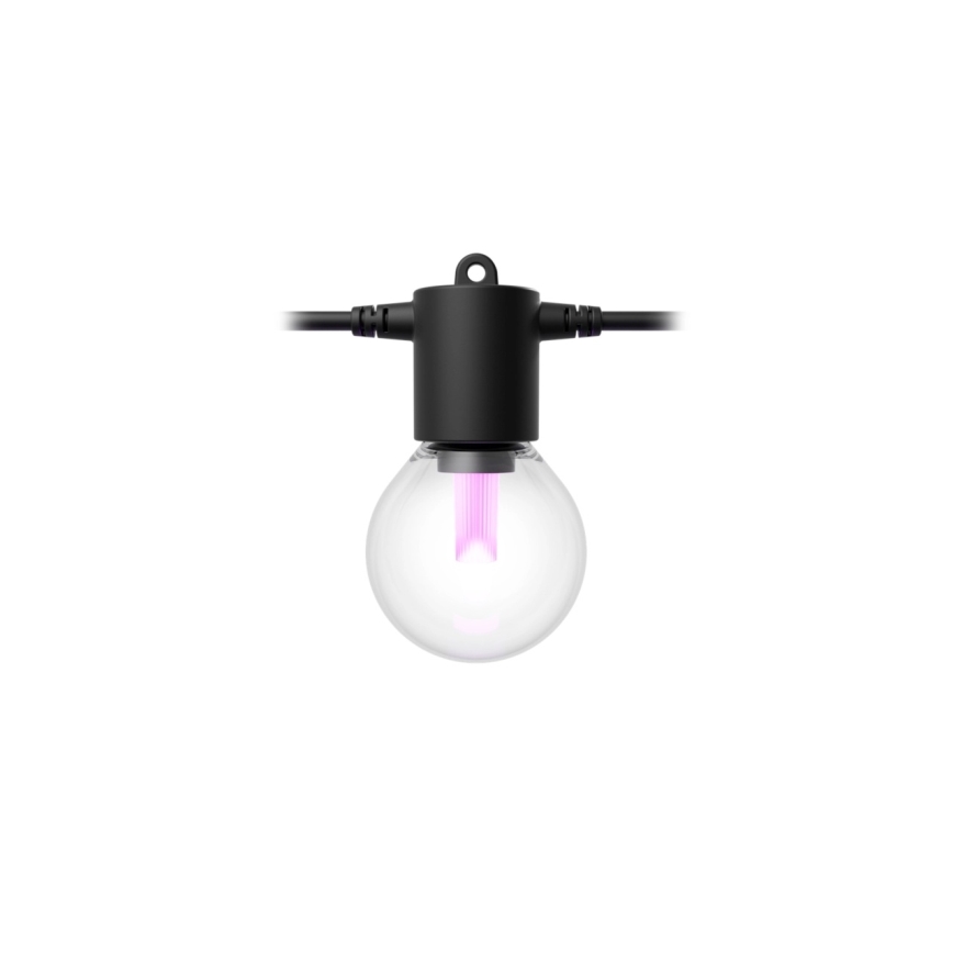 Philips - Catena luminosa estendibile LED RGBW dimmerabile da esterno Hue FESTAVIA 10xLED 7m IP65