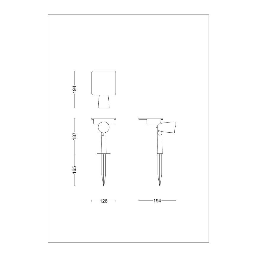 Philips - LED Solare Luce Spot ASHLYN LED/1,4W/3,7V 2600 mAh 2700K IP44
