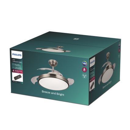 Philips - LED Ventilatore da soffitto LED/35W/230V 5500/4000/3000K + telecomando