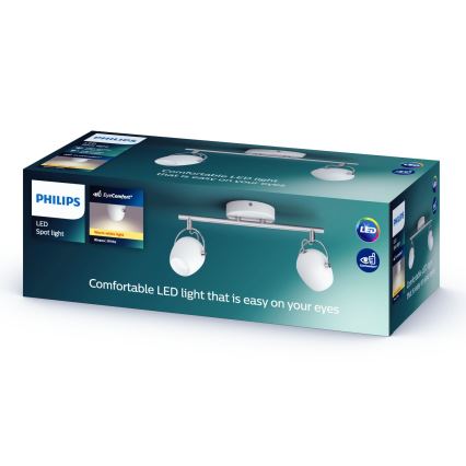 Philips Lirio 57032/31/P0 - Faretto LED PLANET 2xLED/4,2W/230V