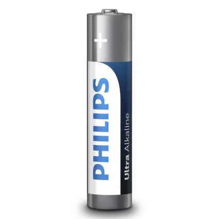 Philips LR03E4B/10 - 4 pezzi Batterie alcaline AAA ULTRA ALKALINE 1,5V 1250mAh