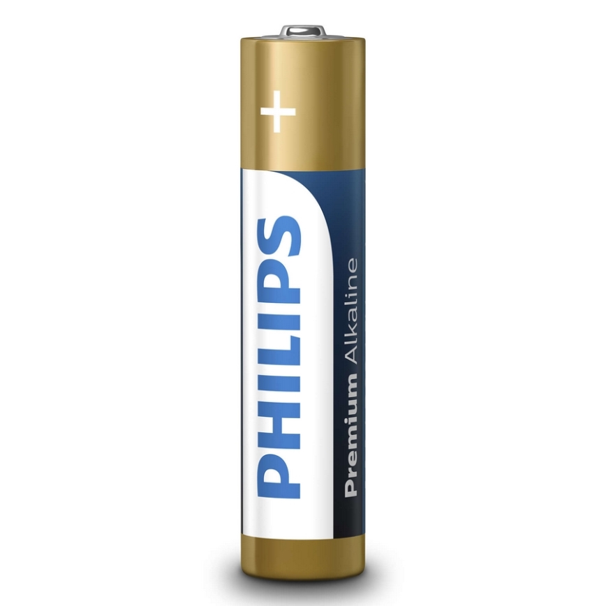 Philips LR03M4B/10 - 4 pezzi Batteria alcalina AAA PREMIUM ALKALINE 1,5V 1320mAh