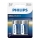 Philips LR14E2B/10 - 2 pezzi Batteria alcalina C ULTRA ALKALINE 1,5V 7500mAh