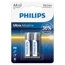 Philips LR6E2B/10 - 2 pz Batteria alcalina AA ULTRA ALKALINE 1,5V 2800mAh