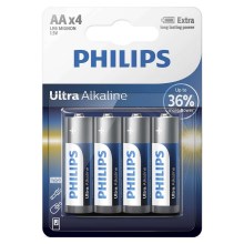 Philips LR6E4B/10 - 4 pz Batteria alcalina AA ULTRA ALKALINE 1,5V 2800mAh
