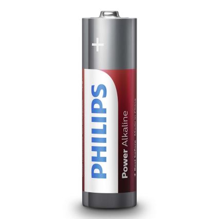 Philips LR6P4B/10 - 4 pezzi Batterie alcaline AA POWER ALKALINE 1,5V 2600mAh