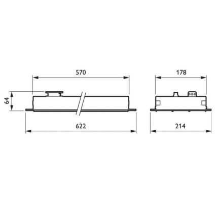 Philips - Luce LED fluorescente da incasso STORESET LED/58W/230V