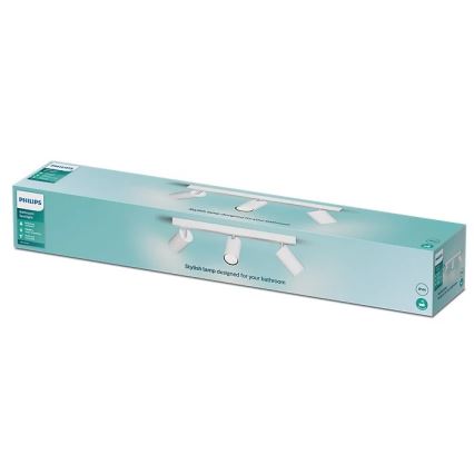 Philips - Luce Spot da bagno IDRIS 3xGU10/5W/230V IP44 bianco