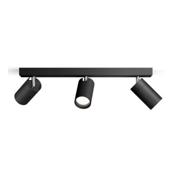 Philips - Luce Spot da bagno IDRIS 3xGU10/5W/230V IP44 nero