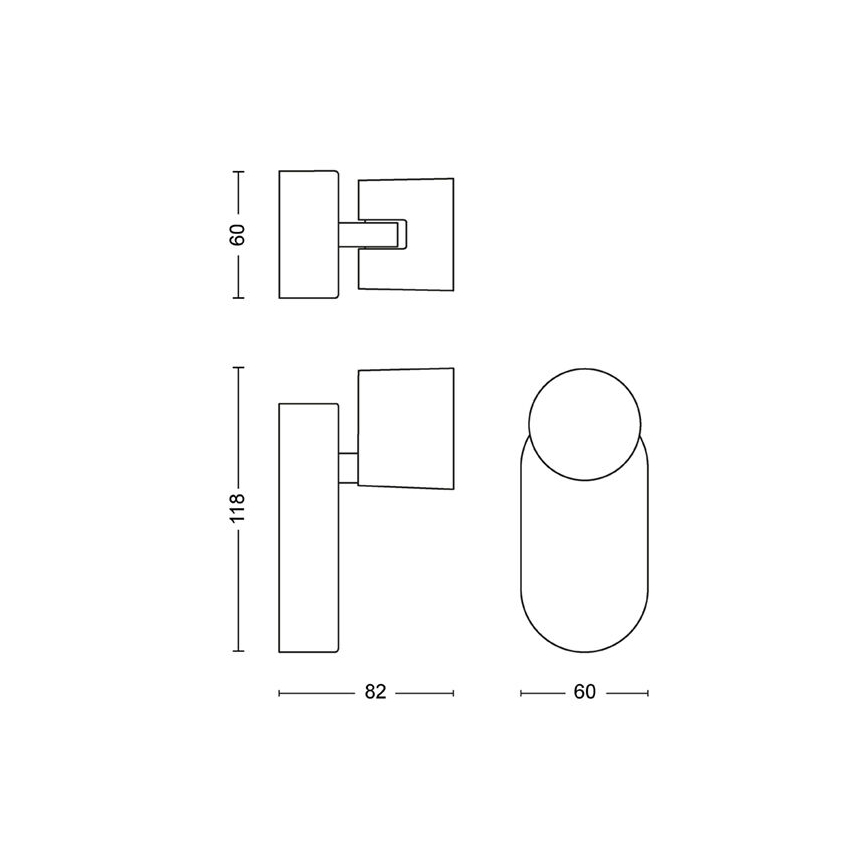 Philips - Luce Spot da parete LED dimmerabile LED/4,5W/230V
