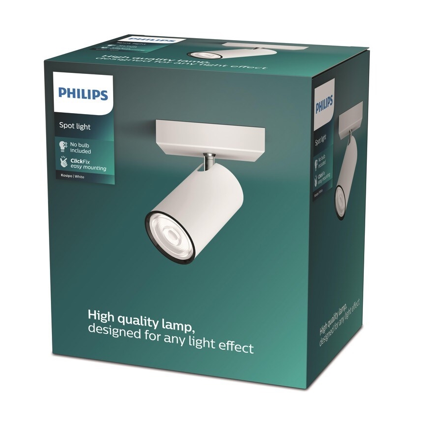 Philips - Luce Spot KOSIPO 1xGU10/5,5W/230V bianco