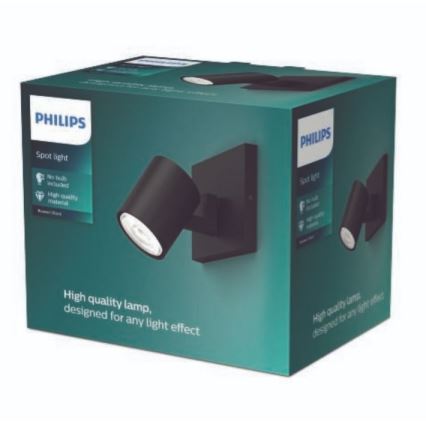 Philips - Luce Spot RUNNER 1xGU10/20W/230V nero